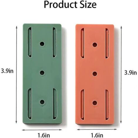 4 Pièces Fixateur Auto-adhésif de Multiprise, Support de Douille Adhésif sans Poinçon, Fixation Mural de Auto-adhésive pour Câbles, Télécommande, Routeur Wi-FI, Bureau, Cuisine