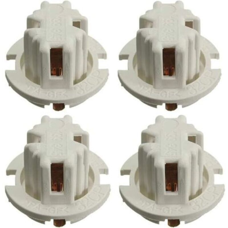 4 pieces for BMW X5 E53 2003 2004 2005 2006 car tail light socket holder (white)