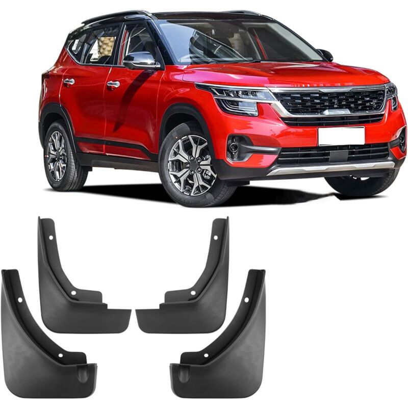 4 Pièces Garde-Boue de Voiture pour Kia KX3/Seltos 2020 2021, Bavettes Avant et Arrière Pare Boue Anti-éclaboussures Bavettes Garde-Boue