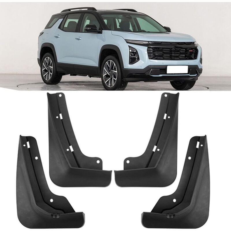 4 Pièces Garde-Boue pour Equinox Plus 2024, Pas Besoin de Percer des Trous Pièces Bavettes Anti-éclaboussures Garde-Boue De Voiture