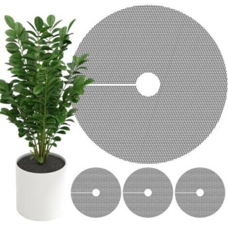 4 Pièces Grille de Protection pour Pot de Fleurs, 40 cm Couvercle de Protection du Sol pour Pots de Fleurs, Protector Contre Les Chats, Protège la Terre
