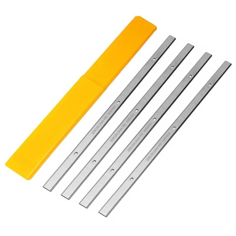 4 Pièces hss Lames De Raboteuse 333mm, 333mm fers de rabot Pour Metabo dh 330/316, Raboteuse Lames Pour Machines De Travail Du Bois, 333 x 12 x 1,5mm