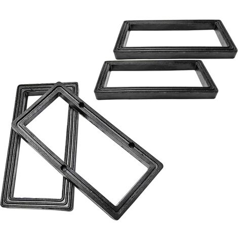 4 Pièces Joint D'étanchéité, Rondelles Entretoises en Caoutchouc, pour Tuyaux de Débordement et  Tuyaux de Débordement (ASIN B0791XNZQX, B09YHKL23P), 73x37x6mm
