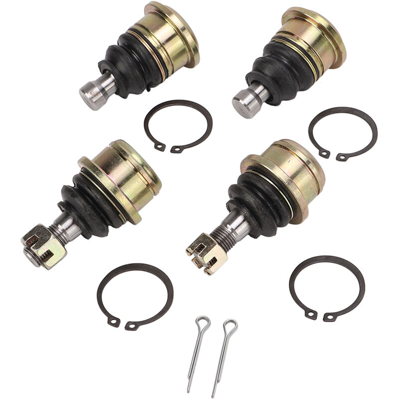 4 pièces Kit de joint à rotule ensemble d'extrémité de biellette supérieure inférieure pour atv utv 400 450 500 550 700 750 800cc - Jeffergarden