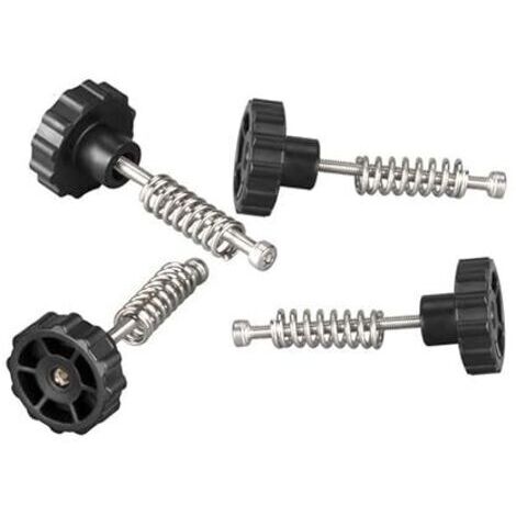 4 pièces kit de pièce d'écrou de fixation de réglage de la main de nivellement du lit chauffant vis M3x45 pour imprimante 3D