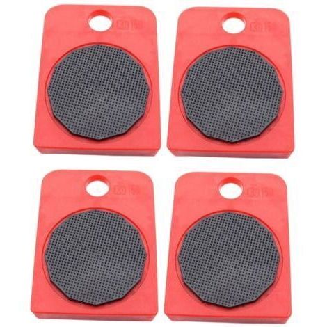 4 pièces Kit de Roulettes Pivotantes pour Meubles Lourds avec Patins Antidérapants Outils de Déplacement pour Réfrigérateurs Lits et Armoires Support Stable et Sécurité pour Sols