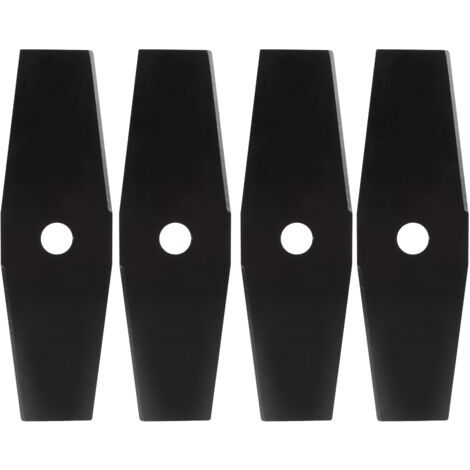 4 Pièces Lames de Coupe 12 Pouces pour Taille-Bordures et Tondeuses à Gazon - Accessoire Jardin Noir