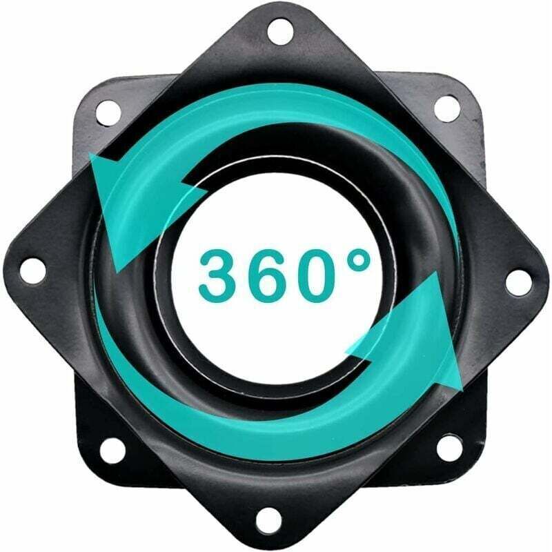 Gabrielle - 4 Pièces Lazy Plaque Pivotante Métal Plateau Tournant Support Rotatif à 360 Degrés, Pivotante à Roulement à Billes Porteurs pour Table