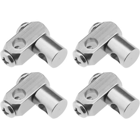4 Pièces - Lien De Tige - Connecteur Laiton - Pour Évier Et Lavabo - Finition Chromée - Compatible Tige 5mm