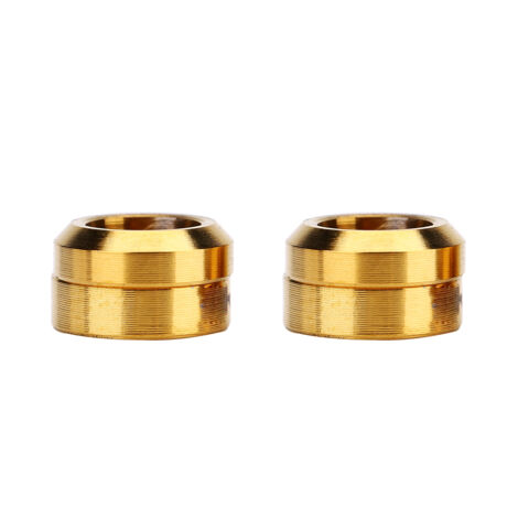 4 Pièces Lot Boulons Fixes Étanchéité Espaceur TC4 Titane Pour VTT (Doré)