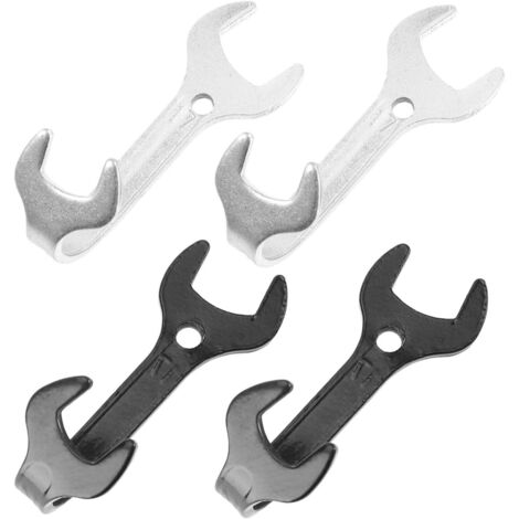 4 pièces Lot de Crochets Muraux Rétro Fer Forgé Forme Clé Patère Robuste