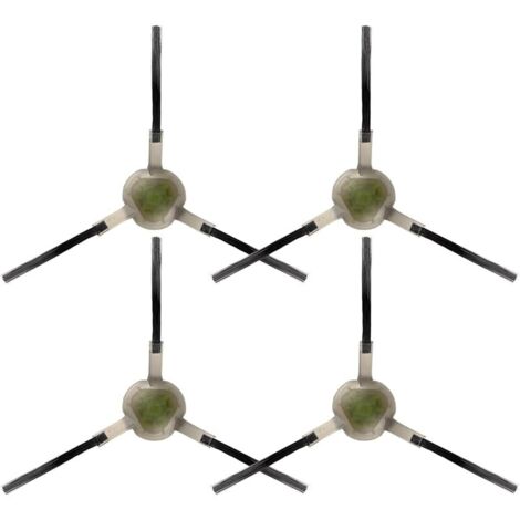(4 Pièces) M3, M330 Pro, M2 Pro, M210 Brosses Latérales de Remplacement Pour Lefant M210B, M213S, M210S, M210, M213, M210 Pro, M210P, M1, M310, M320, OKP Life K2, K3, K3A, K4, K5, Aspirateur Robot