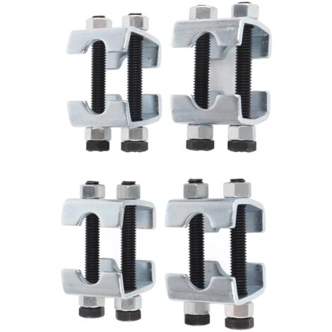 4 Pièces Mini Compresseur à Ressort Hélicoïdal, Spacer de Ressort 2 Voies Ajustable en Acier Carbone pour Amortisseurs