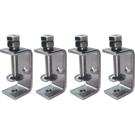 4 pièces Mini Serre-Joints en C Ouverture 55mm, Serre Joint en C Inoxydable Plage de Serrage 20-50 mm C Clamp Set, Pinces et Tendeurs pour Travail du Bois, Fabrication de Meubles, Bricolage