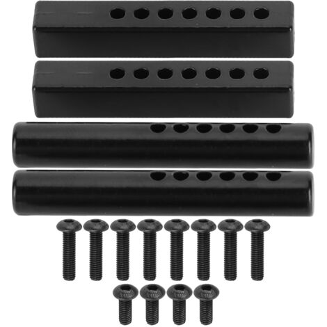 4 Pièces Montures Pare-chocs Métalliques Carrées et Rondes pour Traxxas HSP Redcat Tamiya 1/10
