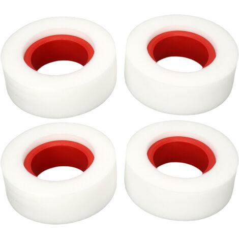 4 Pièces Mousse pour Pneus RC 2.2 Pouces Double Densité Souple pour Voiture Tout Terrain 1/10 1/8 Éponge Rouge