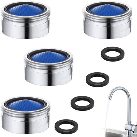 4 Pièces MousseurRobinet M22,MousseurRobinet,Mousseur Robinet Cuisine,Mousseur Pour Robinet,Embout Robinet Salle De Bain,Pour Robinetterie Dans La Cuisine Et La Salle De Bain - Filetage Mâle
