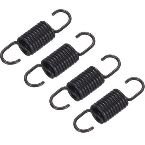 4 pièces Noir Ressorts de Rechange pour Fauteuil inclinable de 68 mm Ressorts de Tension à Double Crochet