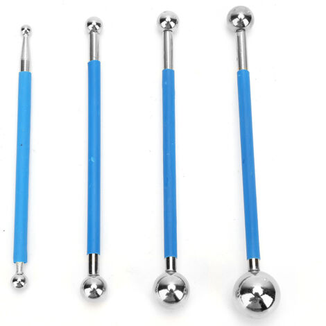 4 Pièces Outil de Réparation de Joint de Sol de Carrelage Double Boule Pressée en Acier Colle de Coulis de Sol en Céramique Grattage Outils de Construction