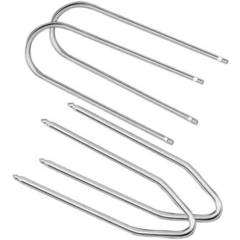 4 Pièces Outil D'extraction de Autoradio, Clé Extraction Autoradio Acier Inoxydable Clef DIN Universel pour Retrait et Installation Systèmes Audio Voiture -