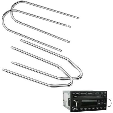 4 Pièces Outil D'extraction de Autoradio, Clé Extraction Autoradio Acier Inoxydable Clef Voiture Universel pour Installation et Retrait Systèmes Audio -