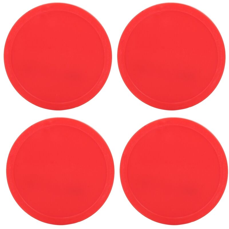 4 Pièces Palets Air Hockey en Plastique Remplaçables pour Tables de Jeu Équipement