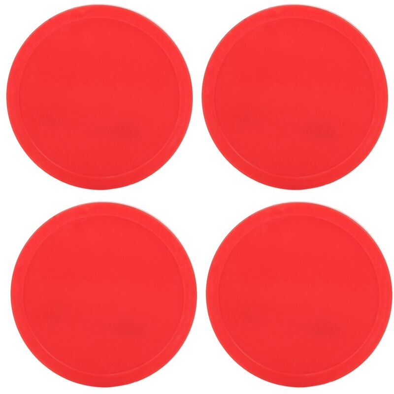 4 Pièces Palets Air Hockey en Plastique Remplaçables pour Tables de Jeu Équipement