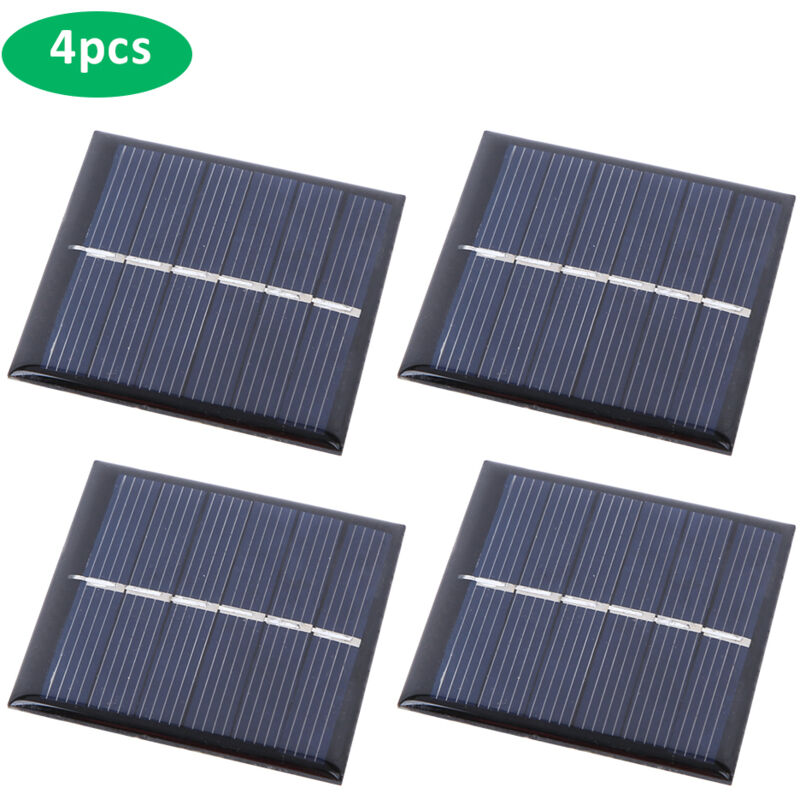 4 pièces panneau solaire 3V 168mA DIY extérieur chargeur d'urgence portable alimentation