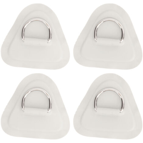 4 Pièces Patch Anneau D Acier Inoxydable pour Bateau Gonflable Planche de Surf Paddle Board Gris