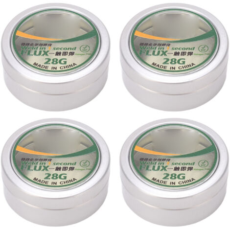 4 Pièces Pâte de Nettoyage pour Fers à Souder, Désoxydation Efficace, Nettoie et Rafraîchit les Pointes de Soudure, 28g