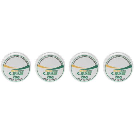 4 Pièces Pâte Désoxydante pour Fer à Souder, Nettoyant Anti-Oxyde pour Embouts de Soudure, 20g