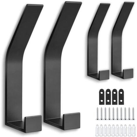 4 Pièces Patères, Conception à vis invisible Porte Manteau Mural Convient pour Vêtements suspendus, Manteau, Écharpe, Sac, Serviette, Clé, Casquette, Pour Cuisine, Salle de Bains, Placard