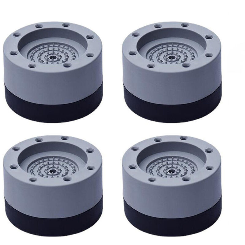 4 Pièces Patins Anti Vibration, Pieds en Caoutchouc pour Machine à Laver Coussinets Pied de Machine à Laver Tampon Anti-vibration, pour machine à