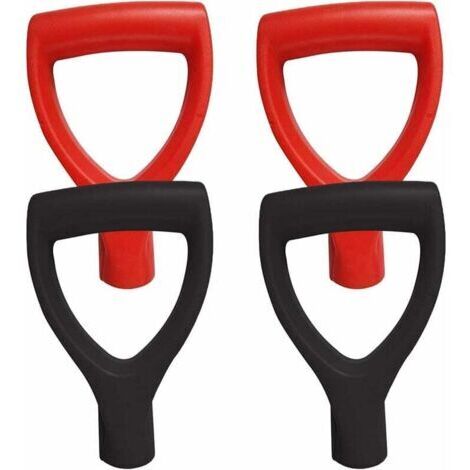 4 Pièces Pelles à Neige de Rechange en Plastique Poignée,Pelle à Neige de Remplacement D Grip Poignée en Plastique Poignée Scoop Neige pour Pelleteuses Fourchette Spade Jardin Accessoires