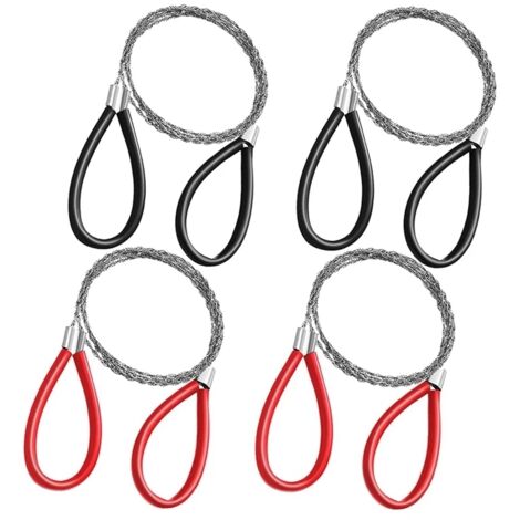 4 pièces pièces coupe-tube en acier inoxydable scie à câble métal scie à fil PVC outil de coupe de tuyau pour bois