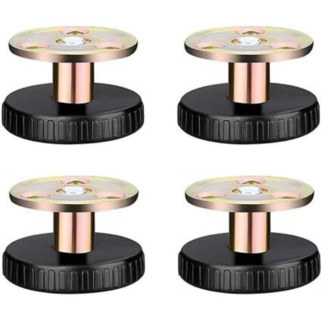 4 pièces pieds de meubles réglables, auto-adhésifs, pour lit chaise table armoire canapé (27-40 mm)