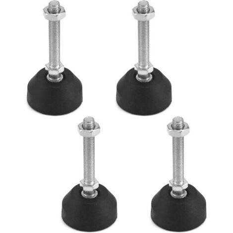 4 Pièces Pieds de Mise à Niveau , Pied reglable pour Meuble , Direction réglable , Protections de Sol pour Pieds de Chaise, M8 × 50 mm