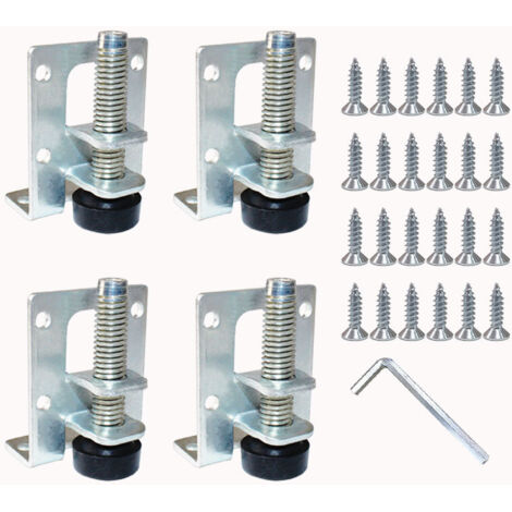 4 Pièces Pieds de Nivellement Robustes Réglables, Pieds de Nivellement Robustes pour Meuble, Table, Canapé, Armoires, établi, étagères