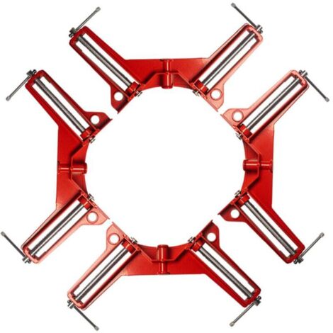 4 pièces Pince à Angle Droit à 90 Degrés, Serre Joint Angle Droit Etau D'Angle Reglable à Bois Ensemble Pour Cadre Multi Photo Wedge Menuiserie Soudure