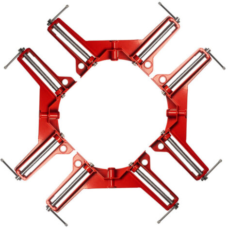 4 pièces Pince à Angle Droit à 90 Degrés, Serre Joint Angle Droit Etau D'Angle Reglable à Bois Ensemble Pour Cadre Multi Photo Wedge Menuiserie Soudure