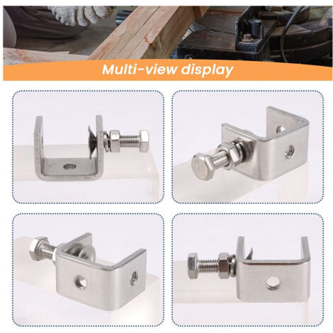 4 pièces pince bois robuste 16-25mm acier inox 304, pince tigre pour soudure