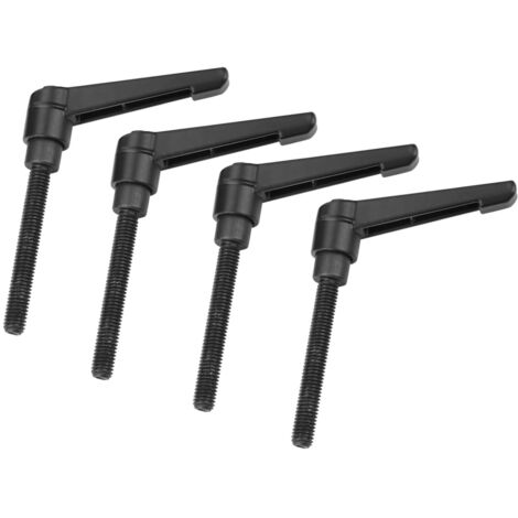 4 PIÈCES Poignée de fixation réglable Poignée de levier de serrage Boutons de machine en métal Filetage mâle M8(80MM)