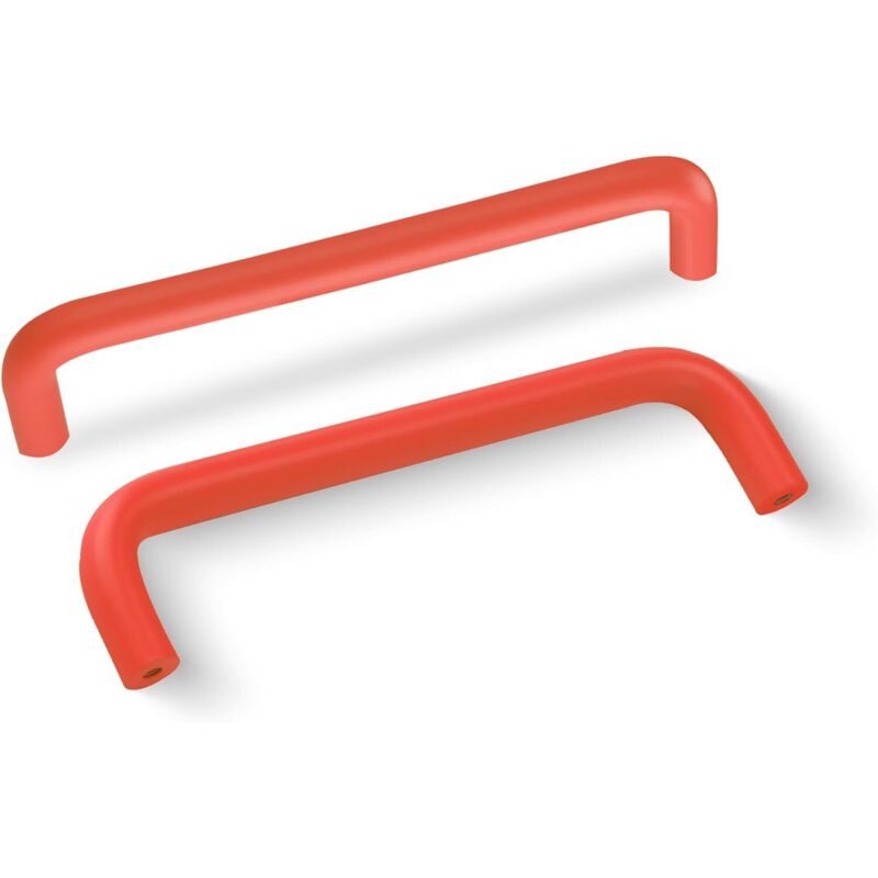 4 Pièces Poignée de Meuble en Aluminium 128mm Poignees de Portes pour Placards avec Vis Boutons Tiroir pour Armoire Cuisine,Orange