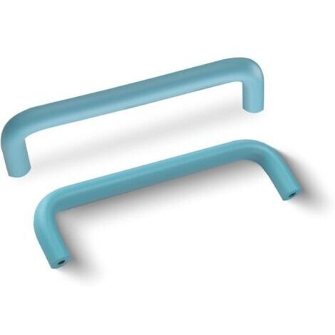 4 Pièces Poignée de Meuble en Aluminium 96mm Poignees de Portes pour Placards avec Vis Boutons Tiroir pour Armoire Cuisine,Bleu