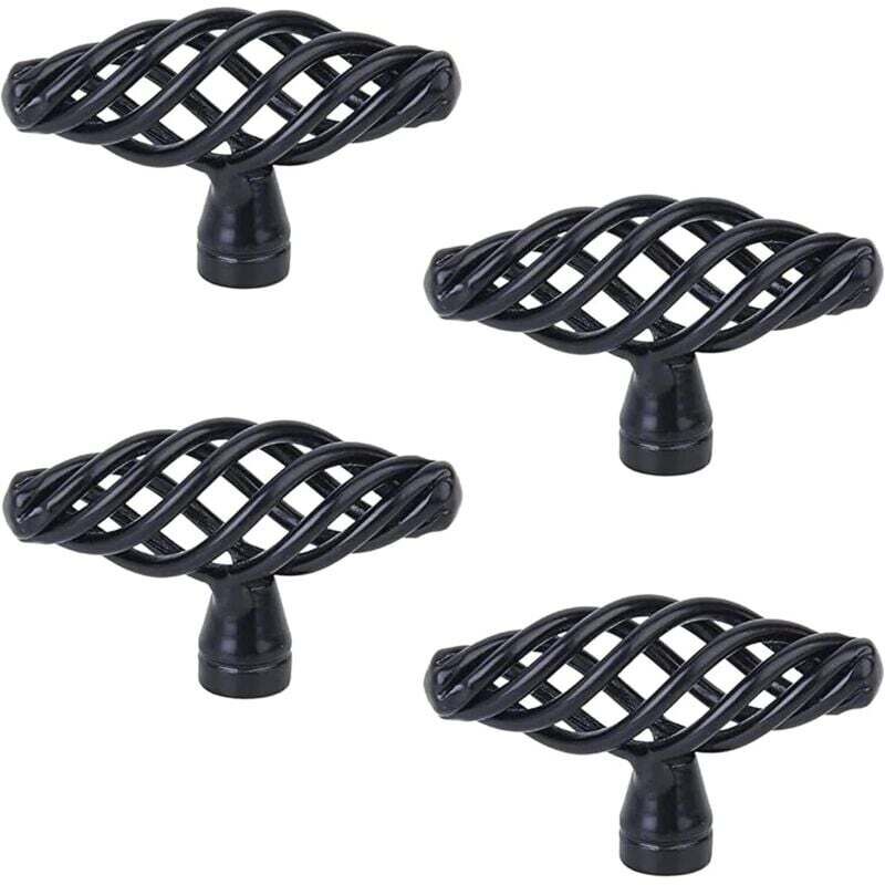 4 Pièces Poignée Meubles Anciens, Poignées meuble cage à oiseaux vintage, élégance classique, Pour meubles, armoires, portes et fenêtres, salle bain