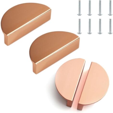 4 pièces poignées de cuisine de metall,bouton de meuble,ppoignee de meuble cuisine,livré avec vis de montage,poignée de porte semi-circulaire,pour la meubles de bureau, armoire de chevet