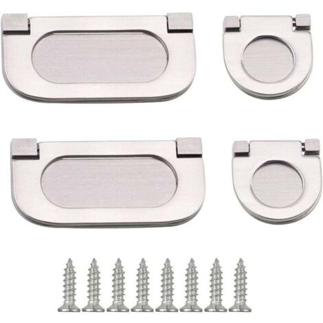 4 Pièces Poignées Invisibles Poignée Tiroir Poignée Encastrable Poignee Porte Cuisine Poignées Placard Tiroir Poignee Meuble Chambre Meubles Tirer Drawer Hardware,35/75mm
