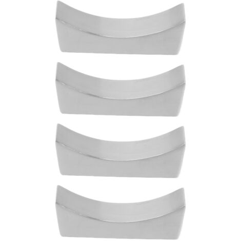 4 Pièces Porte-Couverts en Acier Inoxydable, Support pour Baguettes, Cuillère, Fourchette et Couteau en Forme de Bateau