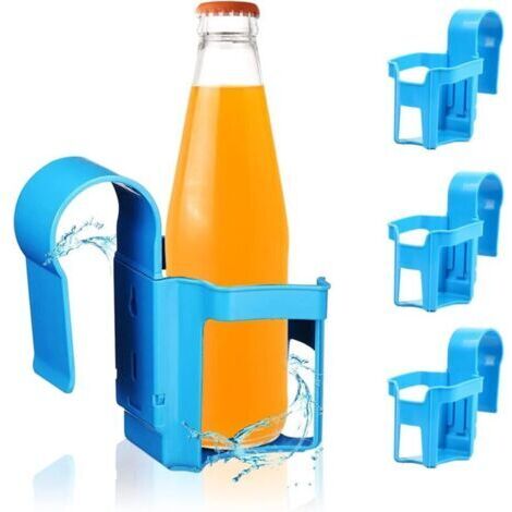 4 Pièces Porte Gobelet Piscine, Accessoires De Piscine Hors Sol, Porte-Gobelet De Piscine Compatible avec La Plupart des Piscines