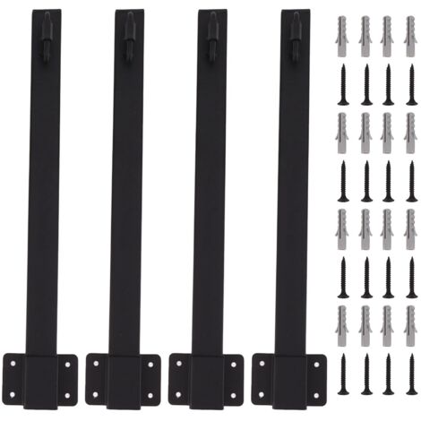 4 pièces Poteaux Luminaires Extérieur en Fer pour Guirlandes avec Support de Fixation et Clip